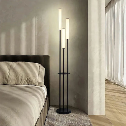 Modern 3-Light LED Floor Lamp With Dimmer